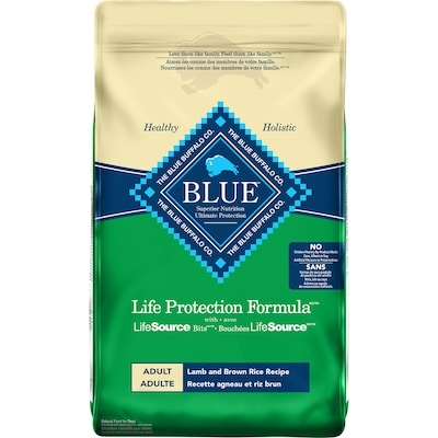 Blue Buffalo Life Protection Formula Adult Dry Dog Food, Lamb and Brown Rice  4.5 kg, $0.78/100g