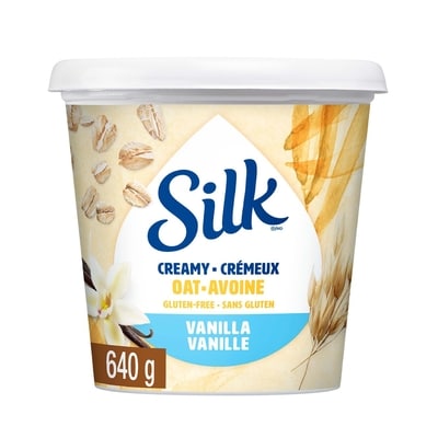 Silk Oat Yogurt, Vanilla, Dairy Free 640 g, $1.17/100g