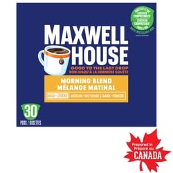 Maxwell House Morning Blend Coffee 100% Compostable Pods 285 g, $8.07/100g