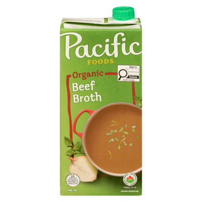 Pacific Foods Organic Beef Broth 946 ml, $0.79/100ml