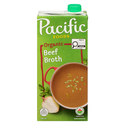 Pacific Foods Organic Beef Broth 946 ml, $0.79/100ml