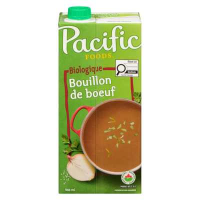 Pacific bouillon de boeuf biologique 946 ml, 0,84 $/100ml