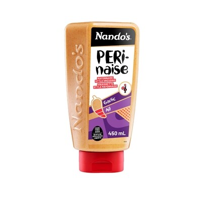 Nando’s Vinaigrette Style Mayonnaise Perinaise Ail 450 ml, 1,35 $/100ml