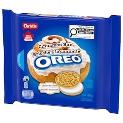 Christie OREO Cinnamon Bun Sandwich Cookies, Packable, snackable