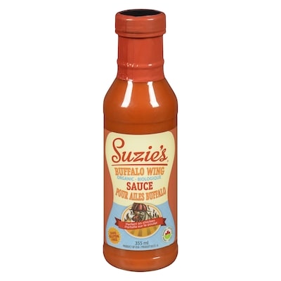 Suzie's Buffalo Wing Sauce, Organic 355 ml, $2.11/100ml