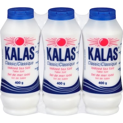 Kalas Classic Table Salt Iodized Sea Salt 1200 g, $0.32/100g