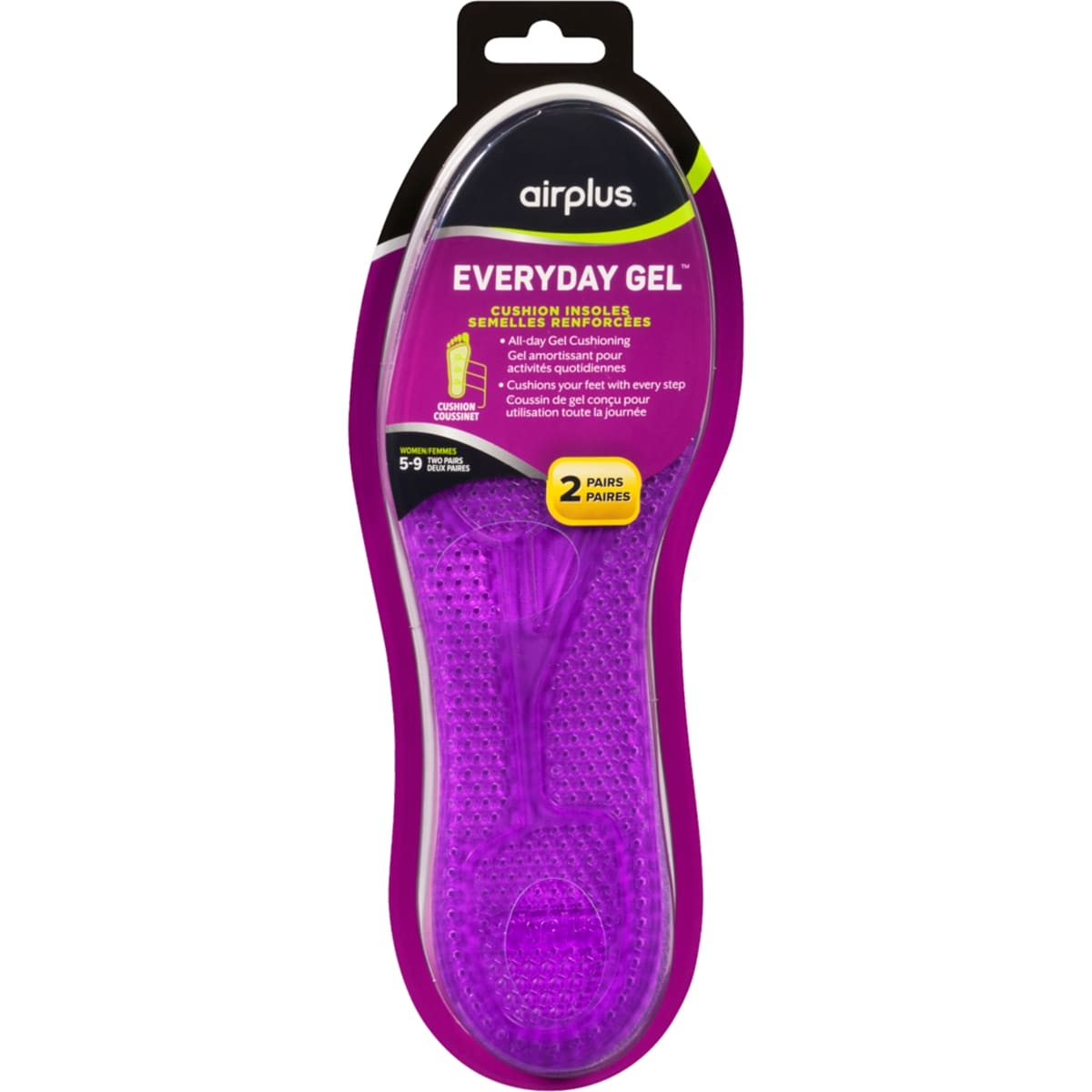 Airplus Women 5-9 Cushion Insoles 2 ea, $9.00/1ea