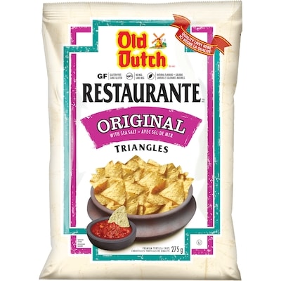 Old Dutch Croustilles Tortillas De Qualité Original Avec Sel De Mer 275 g, 1,45 $/100g