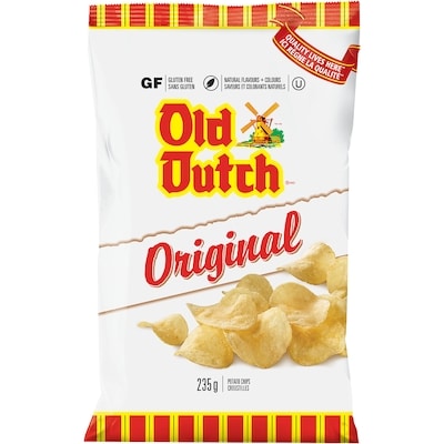 Old Dutch Original Chips 235 g, $1.78/100g
