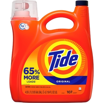Tide Détergent à lessive liquide 4.55 l, 0,59 $/100ml
