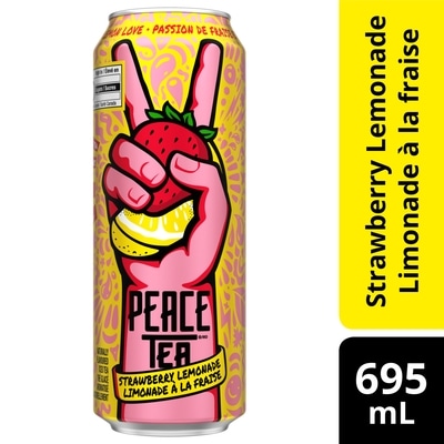Peace Tea Thé Glacé Passion fraise et citron Cannette 695 ml, 0,33 $/100ml