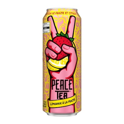 Peace Tea Thé Glacé Passion fraise et citron Cannette 695 ml, 0,29 $/100ml