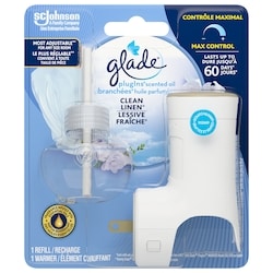 PlugIns Scented Oil Air Freshener Warmer + Refill, Clean Linen