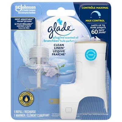 Glade Branchées huile parfumée Recharge un élément chauffant et une recharge, Lessive fraîche 1 ea, 11,99 $/1ch