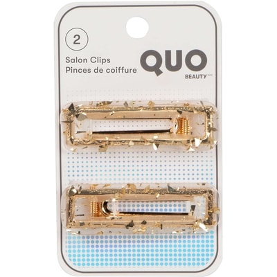 Quo Beauty Salon Clips, Clear Resin, 2 Pieces 2 ea, $5.50/1ea