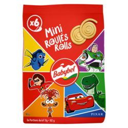 Babybel Dairy Snack Rolls 19% M.F. 6 Portion x 17 g 102 g, $6.36/100g