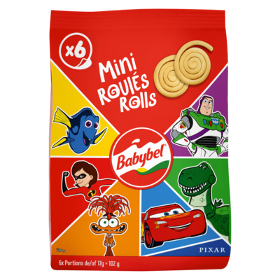 Babybel BABYBEL MINI ROULES 102 g, 6,36 $/100g