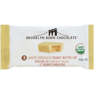 Brooklyn Born Chocolate 3 White Chocolate Peanut Butter Cup 39.68 g, $8.29/100g