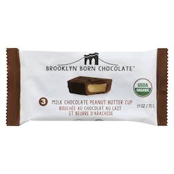 Brooklyn Born Chocolate 3 Milk Chocolate Peanut Butter Cup 39.68 g, $8.80/100g