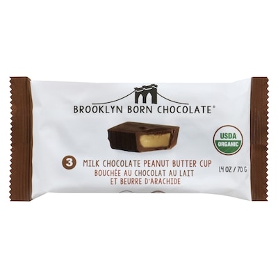 Brooklyn Born Chocolate 3 Milk Chocolate Peanut Butter Cup 39.68 g, $8.29/100g