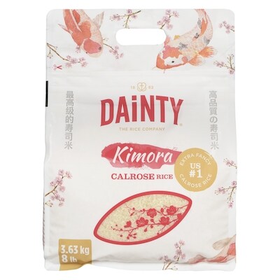 Dainty Kimora Calrose Rice 3.63 kg, $0.69/100g