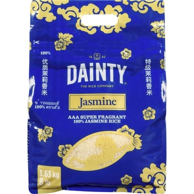 Dainty 100% Jasmine Rice 3.63 kg, $0.63/100g