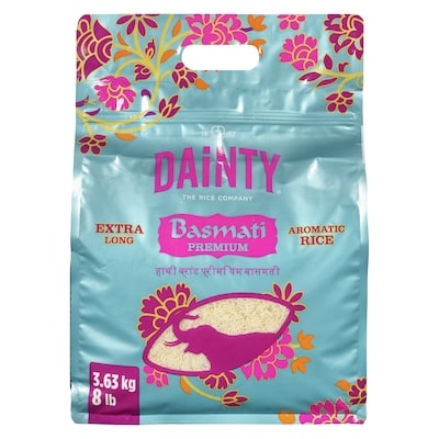 Dainty Extra Long Basmati Premium Aromatic Rice 3.63 kg, $0.69/100g