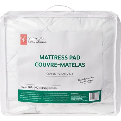 President's Choice President's Choice Queen Mattress Pad, 100% Cotton Cover, Allergen-Barrier Fabric 1 ea, $55.00/1ea