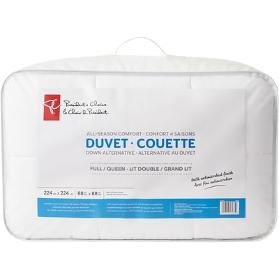 President's Choice All-Season Comfort Duvet, Down Alternative, Full/ Queen 1 ea, $110.00/1ea