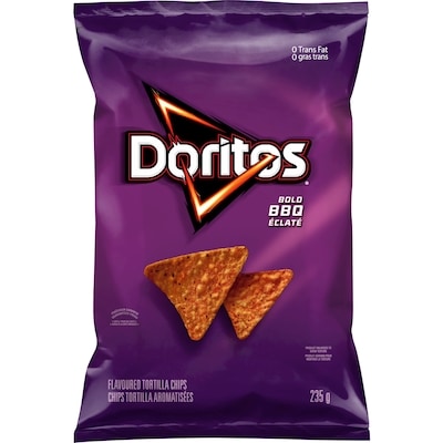 Doritos Bold BBQ Flavoured Tortilla Chips 235 g, $1.83/100g