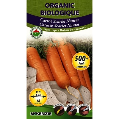 McKenzie Seeds Sow Easy Carrot Scarlet Nantes 1 ea, $3.29/1ea