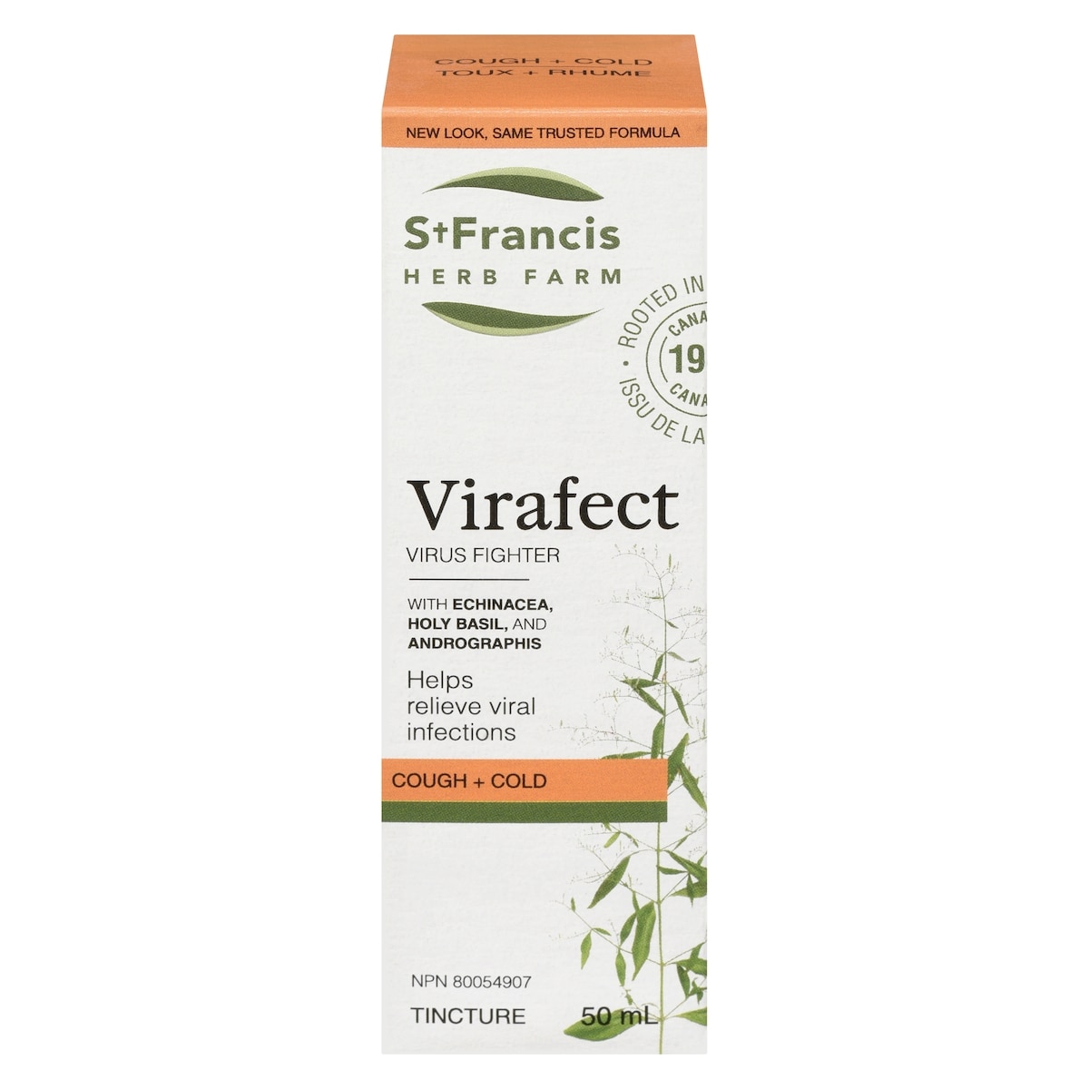 St Francis Herb Farm Tincture Virafect Cough + Cold 50 ml, $38.98/100ml