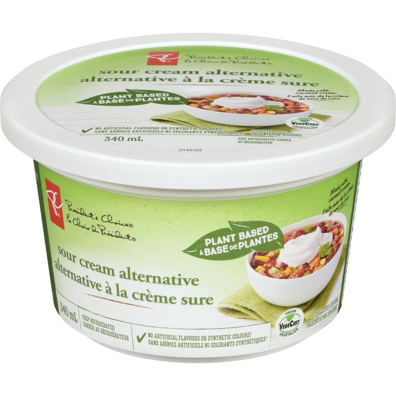President's Choice Plant Based Sour Cream Alternative - 340 ml | Zehrs