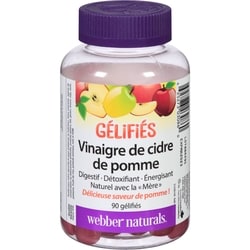 Webber Naturals Gélifiés Vinaigre De Cidre De Pomme 90 ea, 0,29 $/1ch
