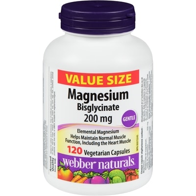 Webber Naturals Magnesium Bisglycinate Value Size 120 ea, $0.14/1ea