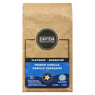 Zavida French Vanilla Coffee Ground medium-Dark Roast 340 g, $3.23/100g