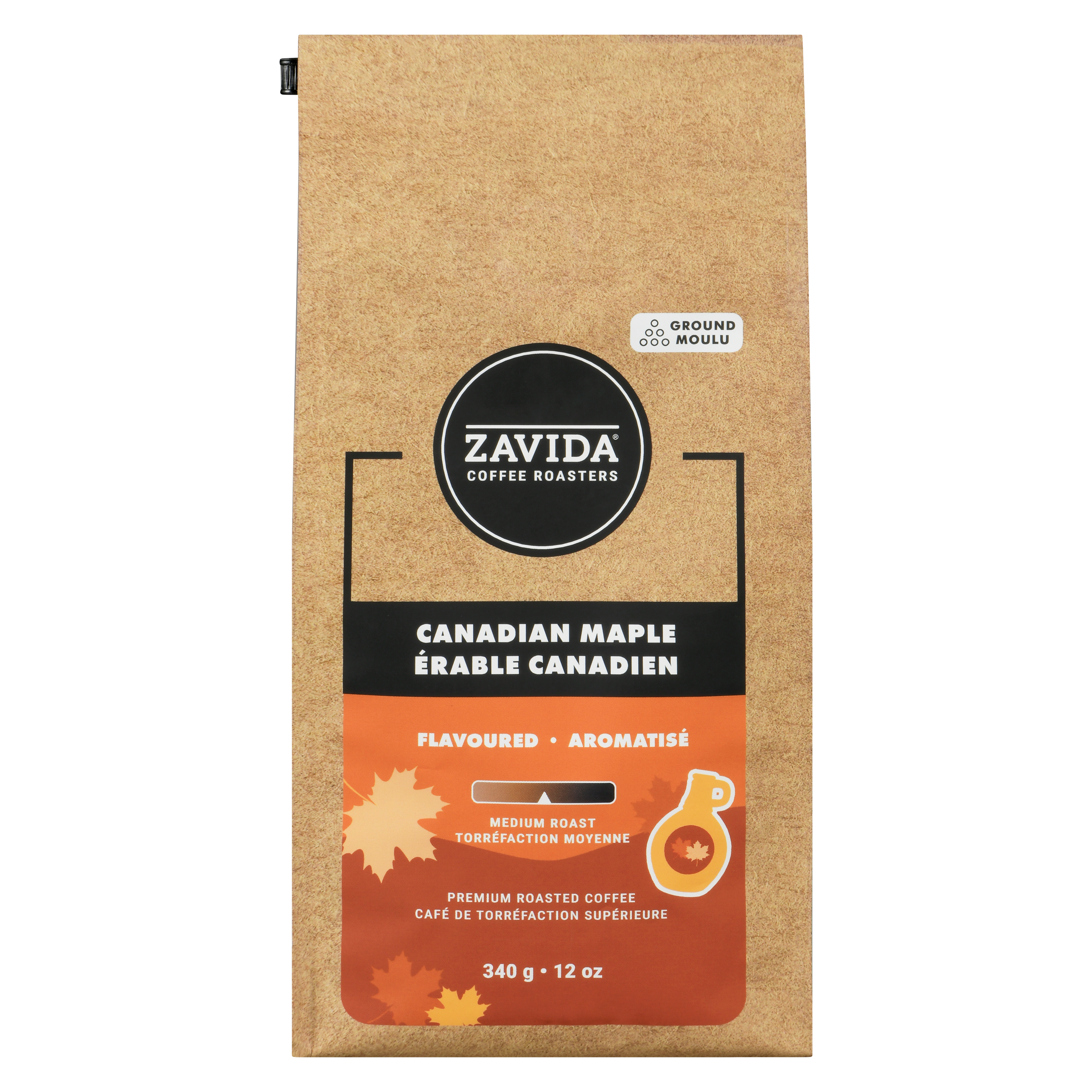 Zavida Hazelnut Vanilla Coffee Ground Medium Roast - 340 g