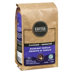 Zavida Hazelnut Vanilla Coffee Ground Medium Roast - 340 g