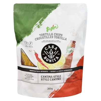 Casa Bonita Chili And Lime Tortilla Chips Cantina Style 300 g, $1.26/100g