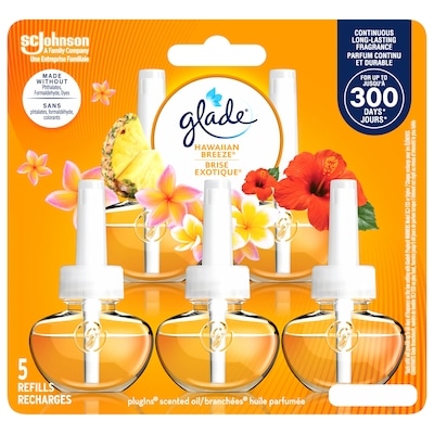 Glade PlugIns Scented Oil Air Freshener 5 Refills, Hawaiian Breeze 5 ea, $3.20/1ea
