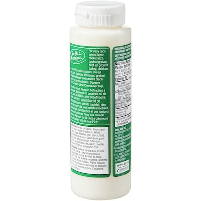 Cilantro Lime Crema Sauce