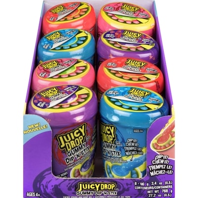 Topps Candy Chewy Sticks And Sour Gel Ages 4+ 8x96.0 g, $19.78/100g