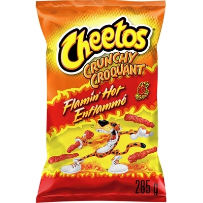 Cheetos Crunchy Flamin' Hot Cheese Flavoured Snacks 285 g, $1.68/100g