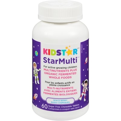 Kidstar Sugar Free Chewable Tablets Space Berry 60 ea, $0.70/1ea
