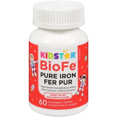 Kidstar Pure Iron Sweet Blast 60 Chewable Tablets 60 ea, $0.33/1ea