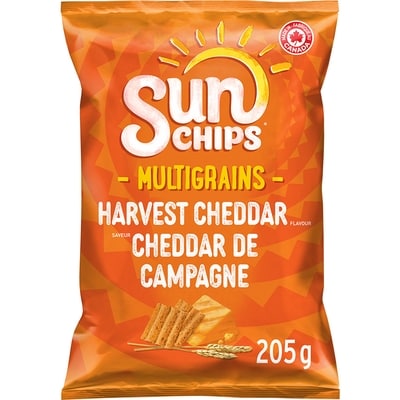 Sun-Chips Collations multigrains Saveur Cheddar de campagne 205g 205 g, 2,68 $/100g