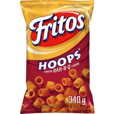 Fritos Croustilles de maïs Hoops Saveur Bar-B-Q 340g 340 g, 1,47 $/100g