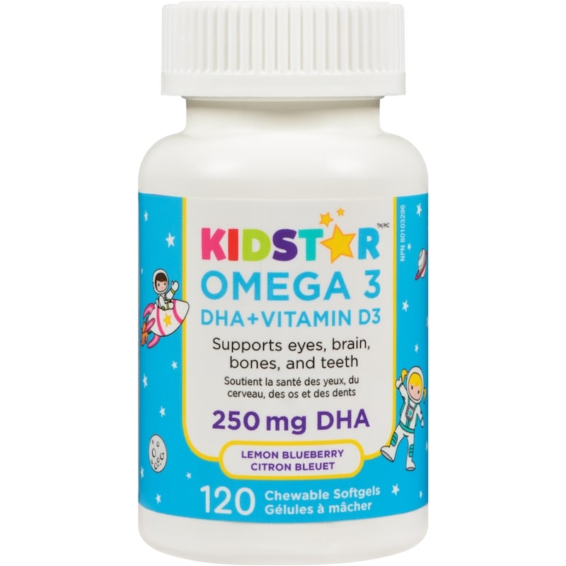 250 Mg Dha Lemon Blueberry Omega 3 Dha + Vitamin D3