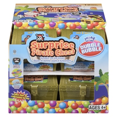 Dubble Bubble Surprise Pirate Chest, Case 12x12.0 g, $13.19/100g