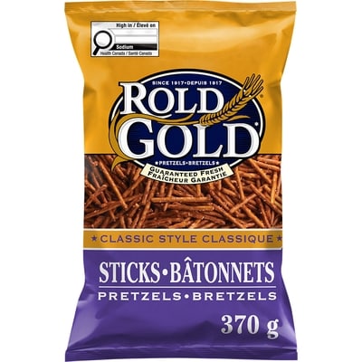 Frito-Lay Bretzels Bâtonnets Style classique 370 g, 1,35 $/100g